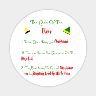 The Code of the Elves - Elf Movie Quote Magnet